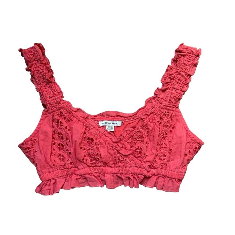 American Eagle Outfitters Pink Lace Bralette Top